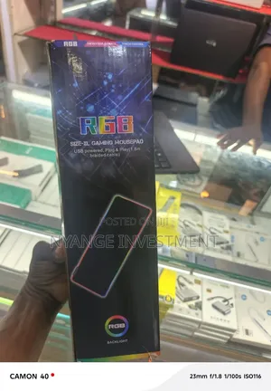 RGB Size-Xl Gaming Mousepad With a Microfiber Surface, Touch Control