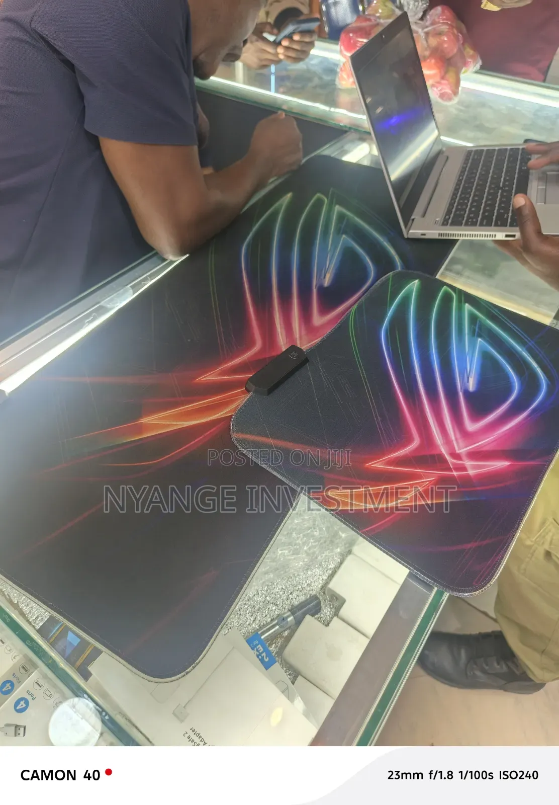 Small Size RGB Mouse Pad. Mouse Pad With Lights
