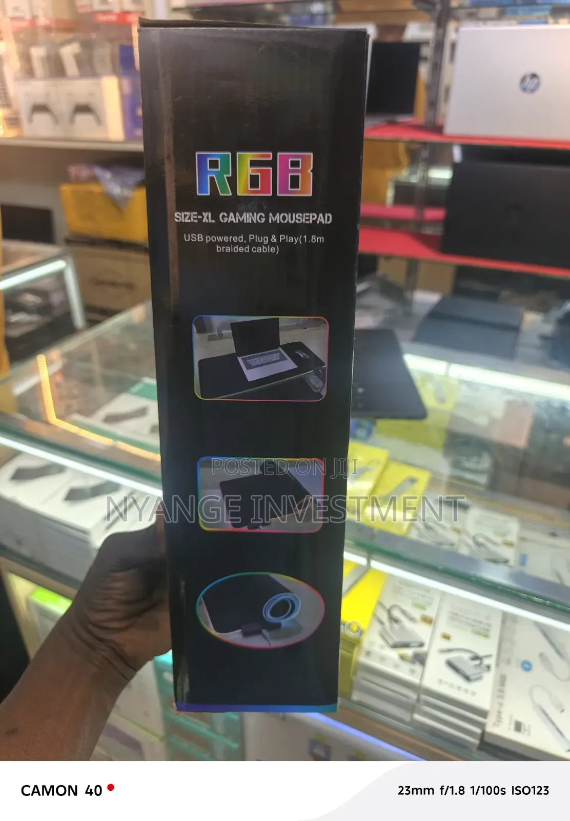 Small Size RGB Mouse Pad. Mouse Pad With Lights