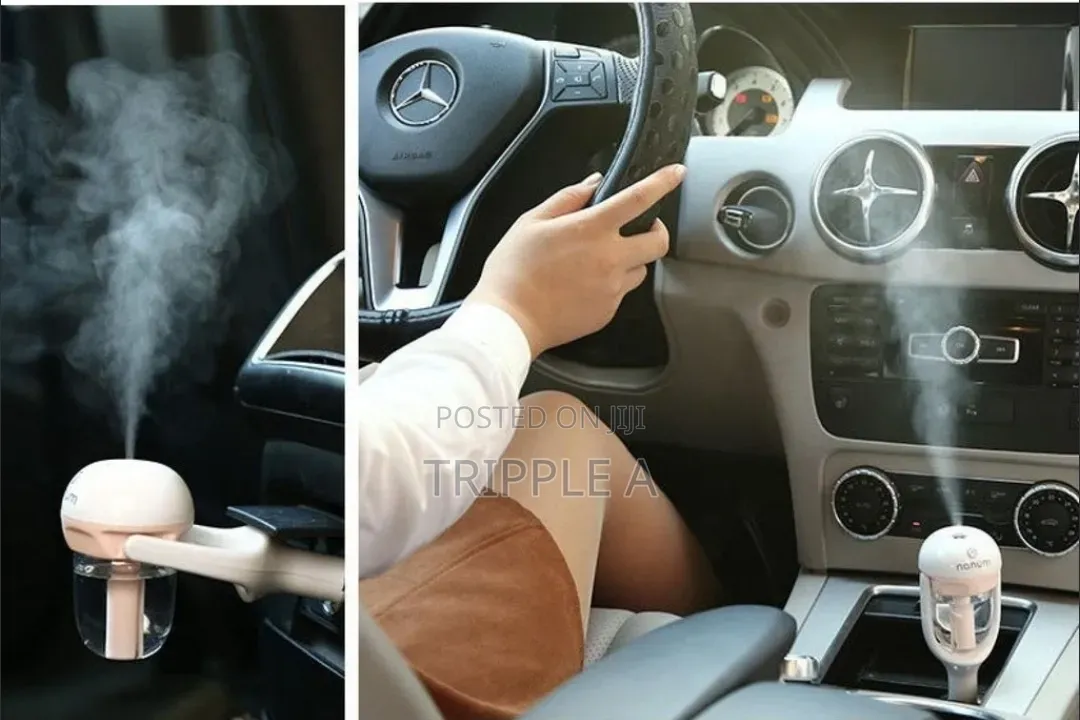 12v Mini Car Steam Humidifier Air Purifier