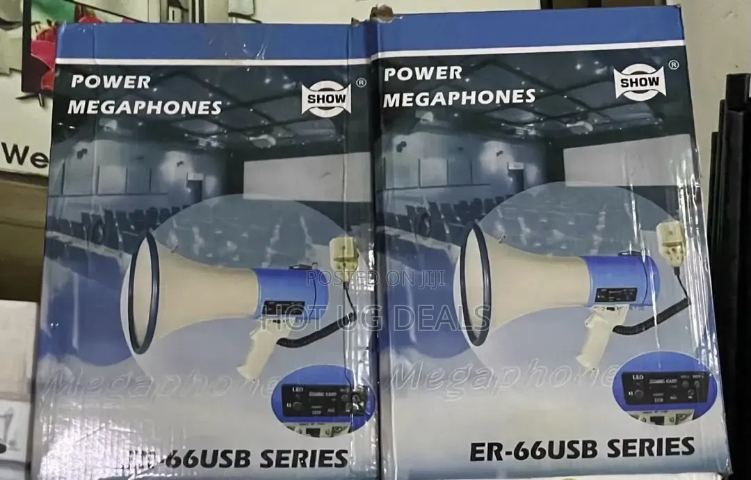 Rechargeable Megaphone, Built-in Siren, USB/SD Playback & Voice Record