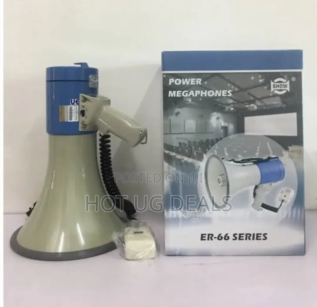 Rechargeable Megaphone, Built-in Siren, USB/SD Playback & Voice Record