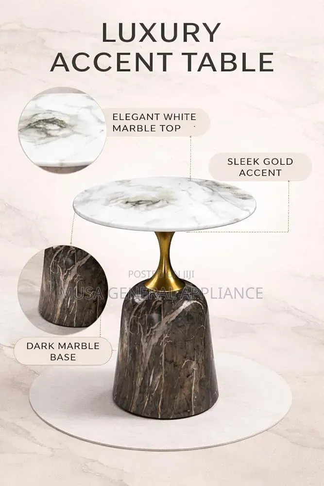 Luxury Accent Round Side Table