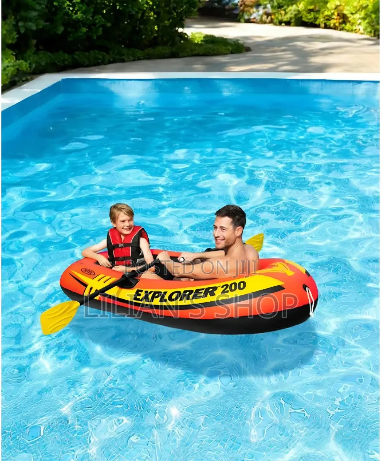 Intex Explorer 200 Inflatable Boat Set