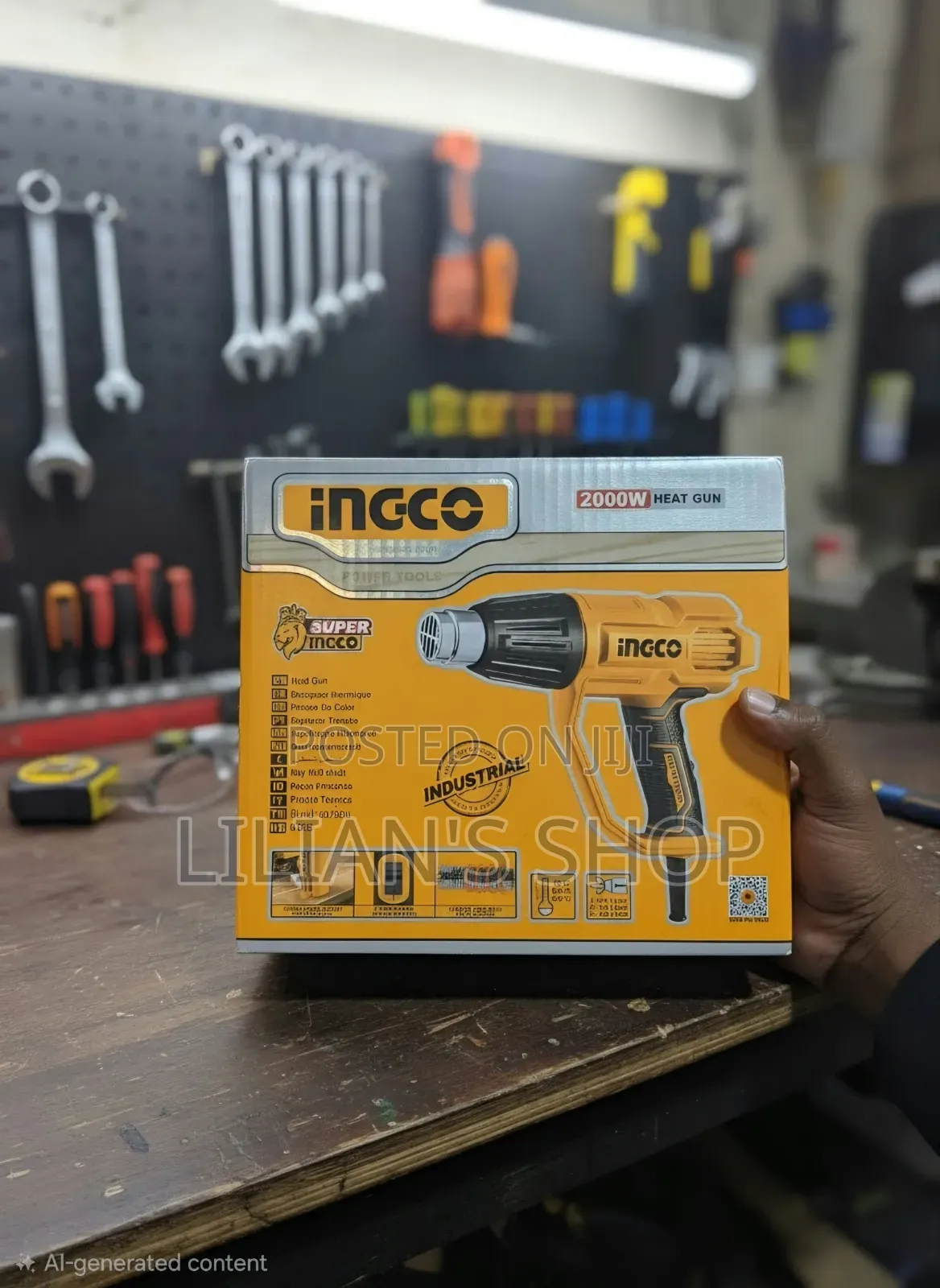 INGCO Heavy-Duty 2000W Industrial Heat Gun