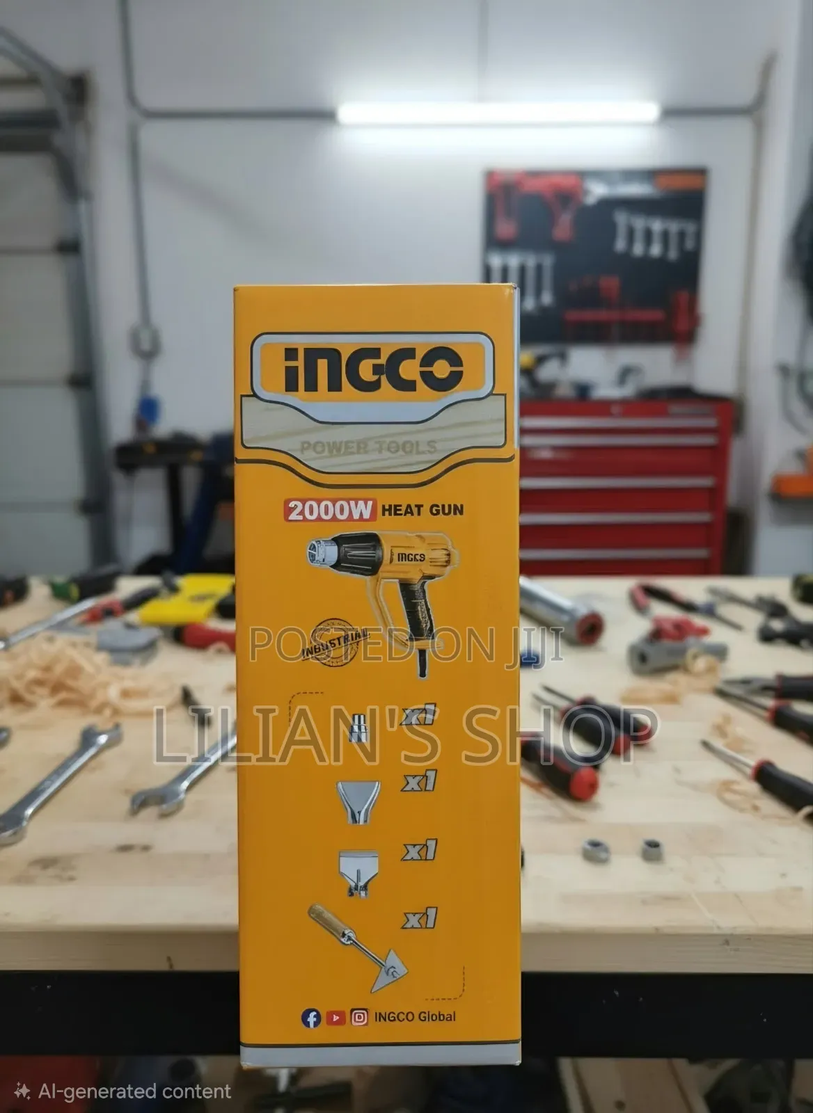 INGCO Heavy-Duty 2000W Industrial Heat Gun