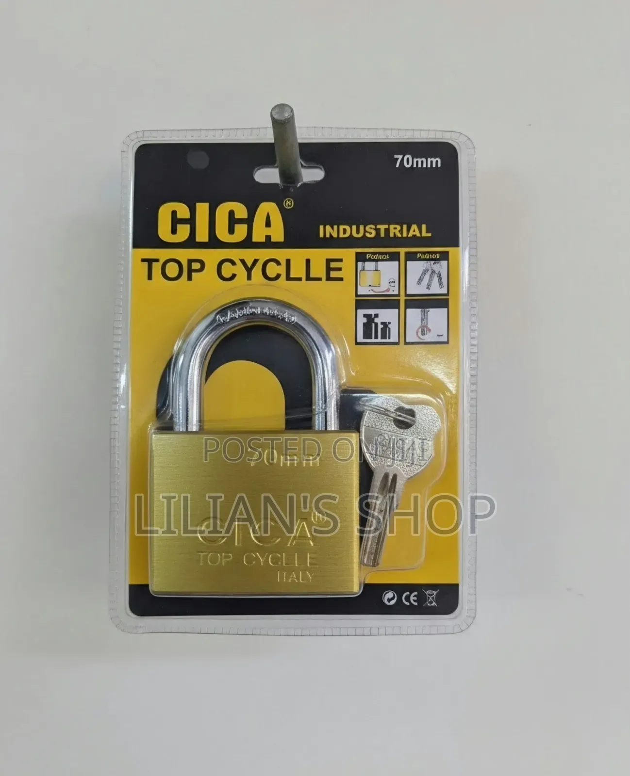 70mm CICA Industrial "Top Cyclle" Padlock