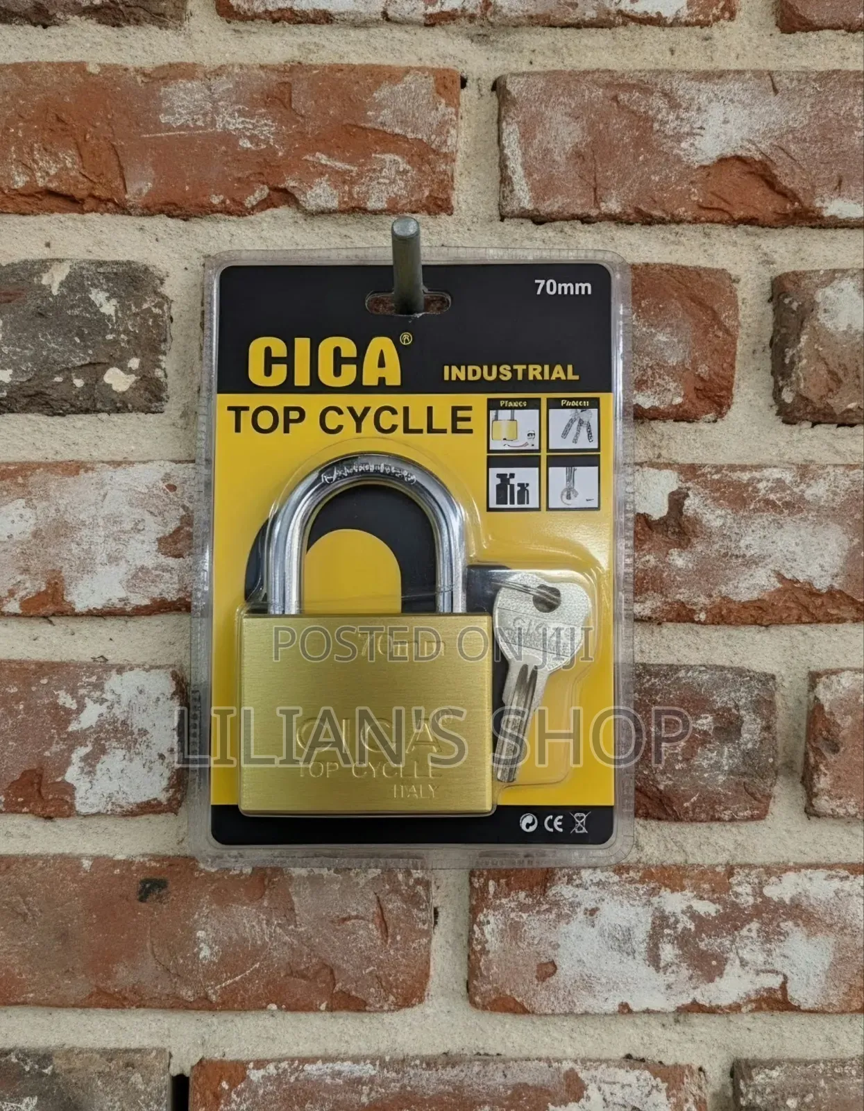 70mm CICA Industrial "Top Cyclle" Padlock