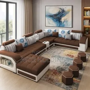Sofas/10 Seaters 5 Piece U Sofa Couches in Any Colour From 2,800,000/-