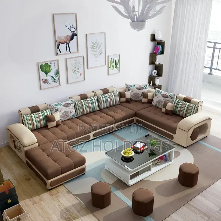 Sofas/10 Seaters 5 Piece U Sofa Couches in Any Colour From 2,800,000/-