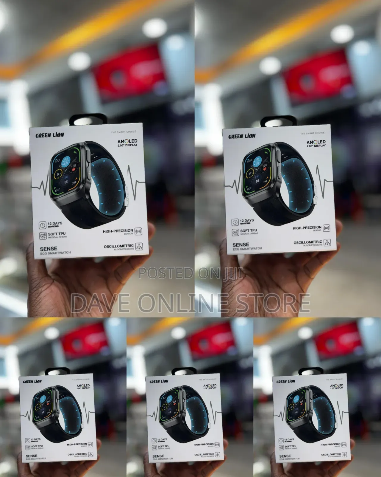 Green Lion Sense ECG Smart Watch Packaging