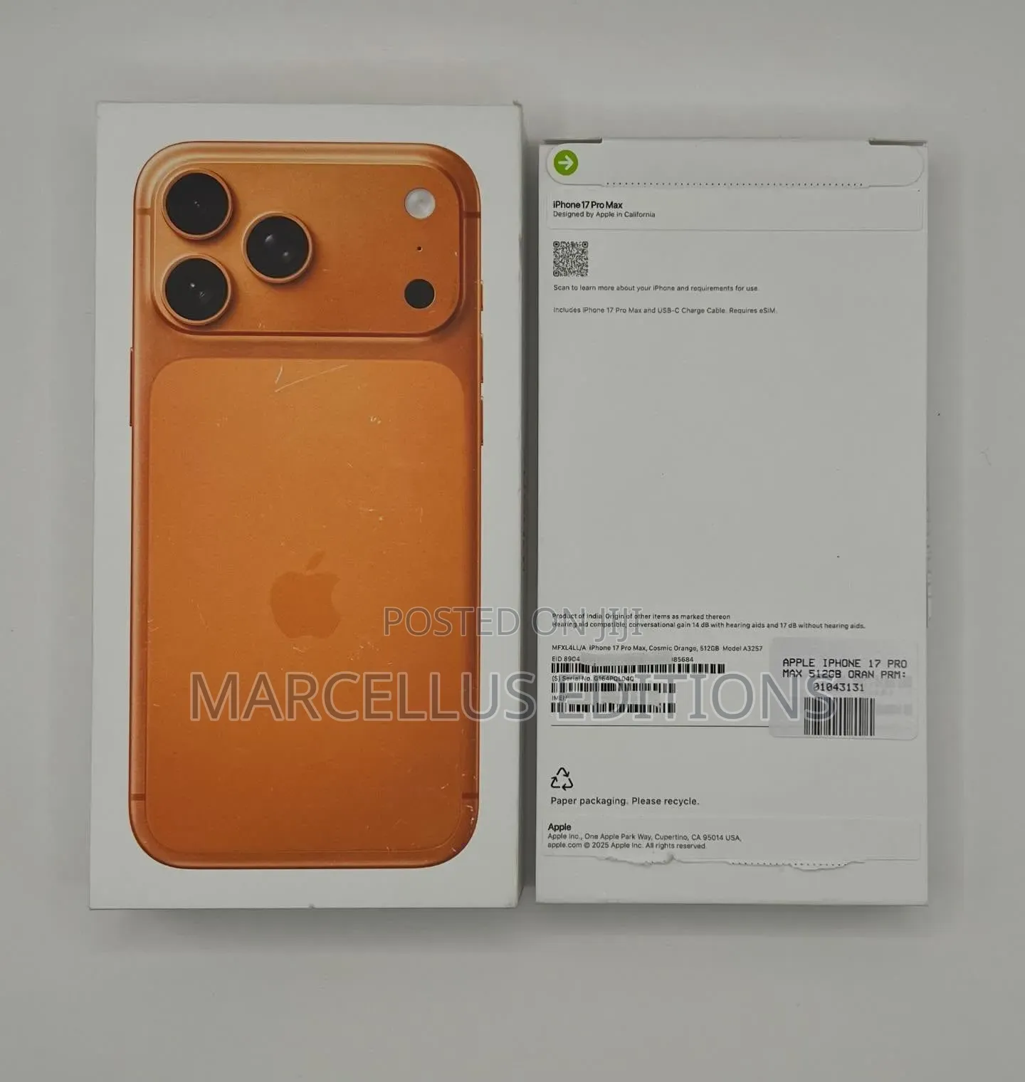 New Apple iPhone 17 Pro Max 256 GB Orange