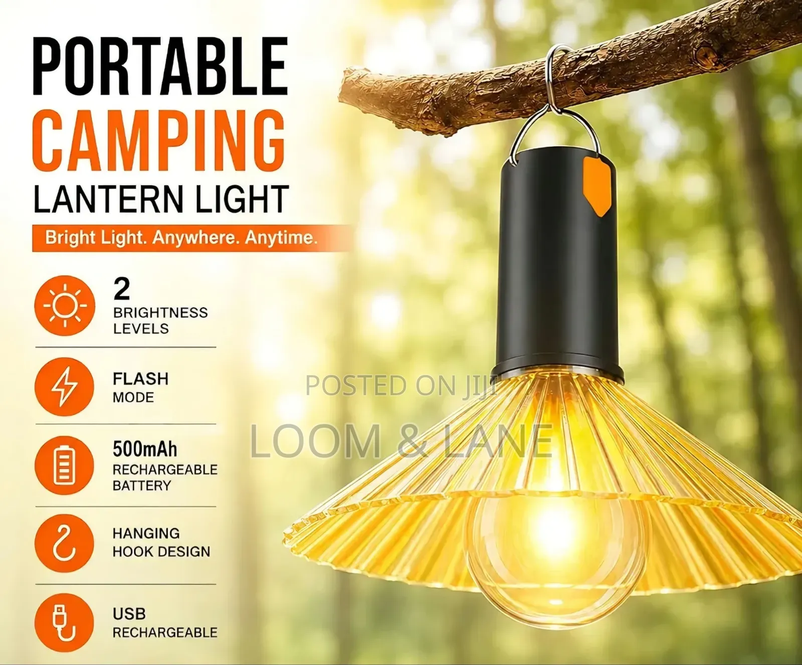 Outdoor Waterproof Camping Light