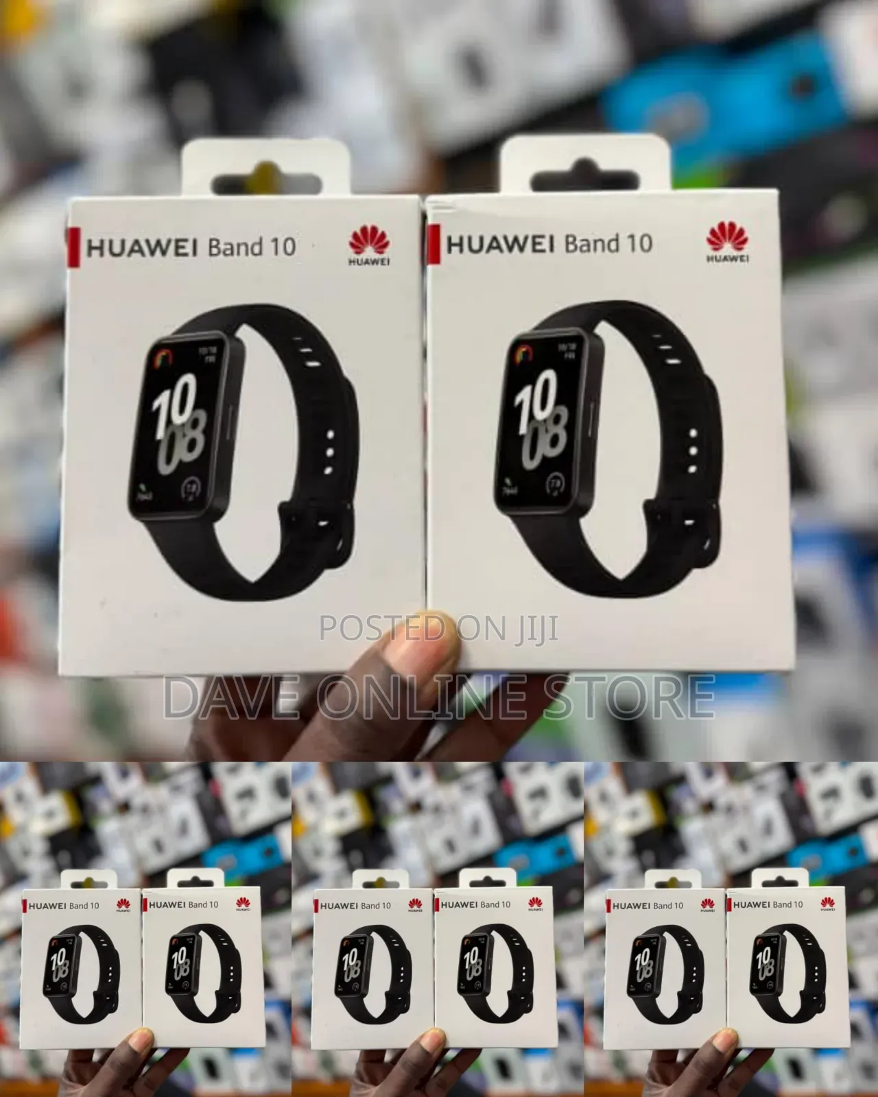 Black Huawei Band 10 Smart Fitness Band.