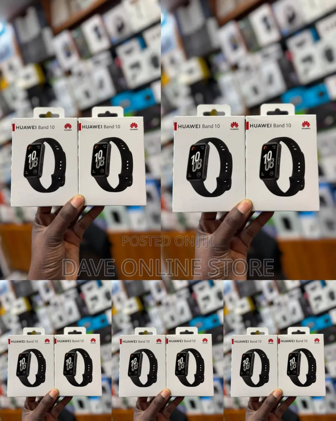 Black Huawei Band 10 Smart Fitness Band.