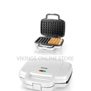 Saachi Waffle Maker Designed to Bake Two Square Waffles at a Time.