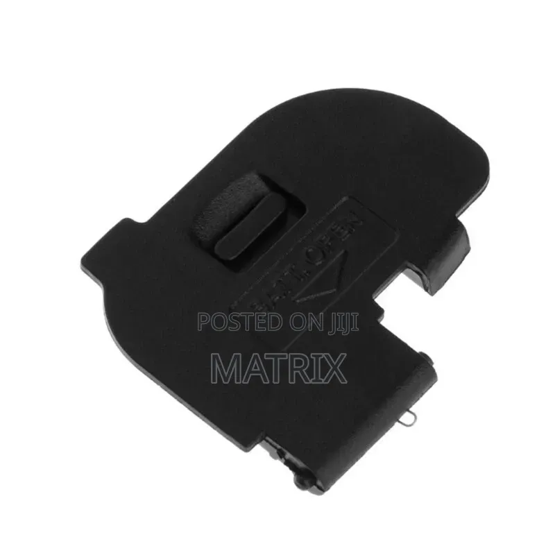 Replacement Battery Door Cover for a Canon DSLR Camera.