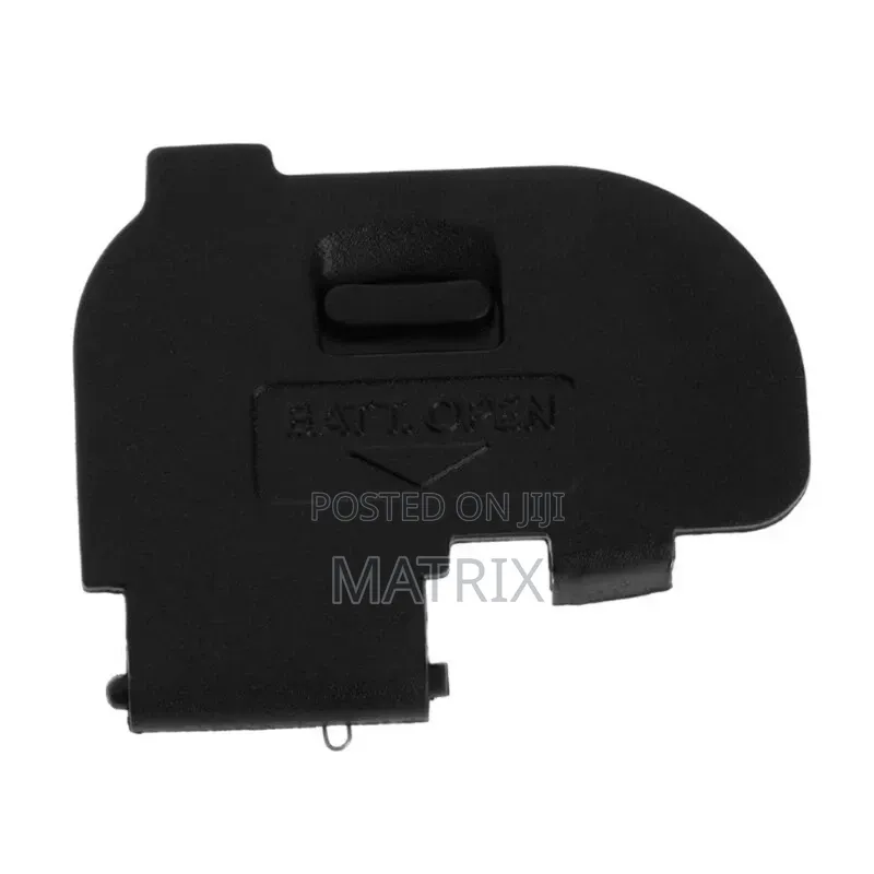Replacement Battery Door Cover for a Canon DSLR Camera.