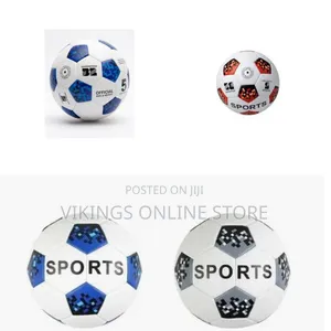 Blue and White Checkered Pattern Soccer Ball