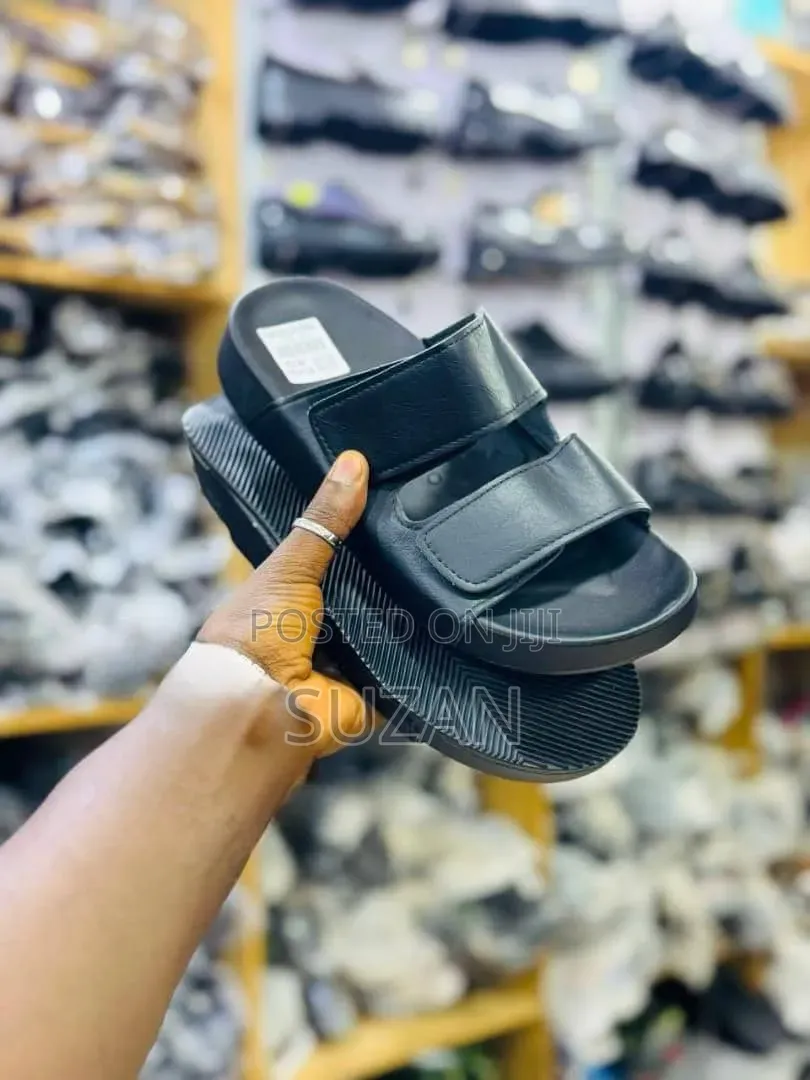 Double Straps Slides Sandles