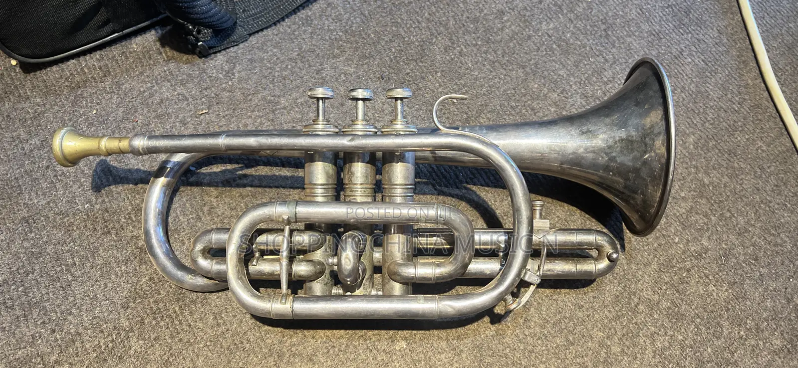 Cornet Trumpet Sliver Brass Band Music Used