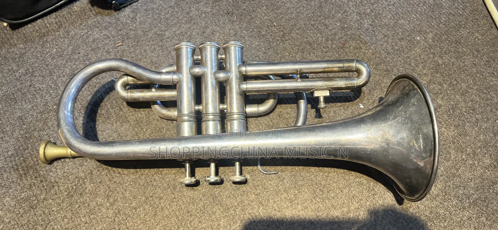 Cornet Trumpet Sliver Brass Band Music Used
