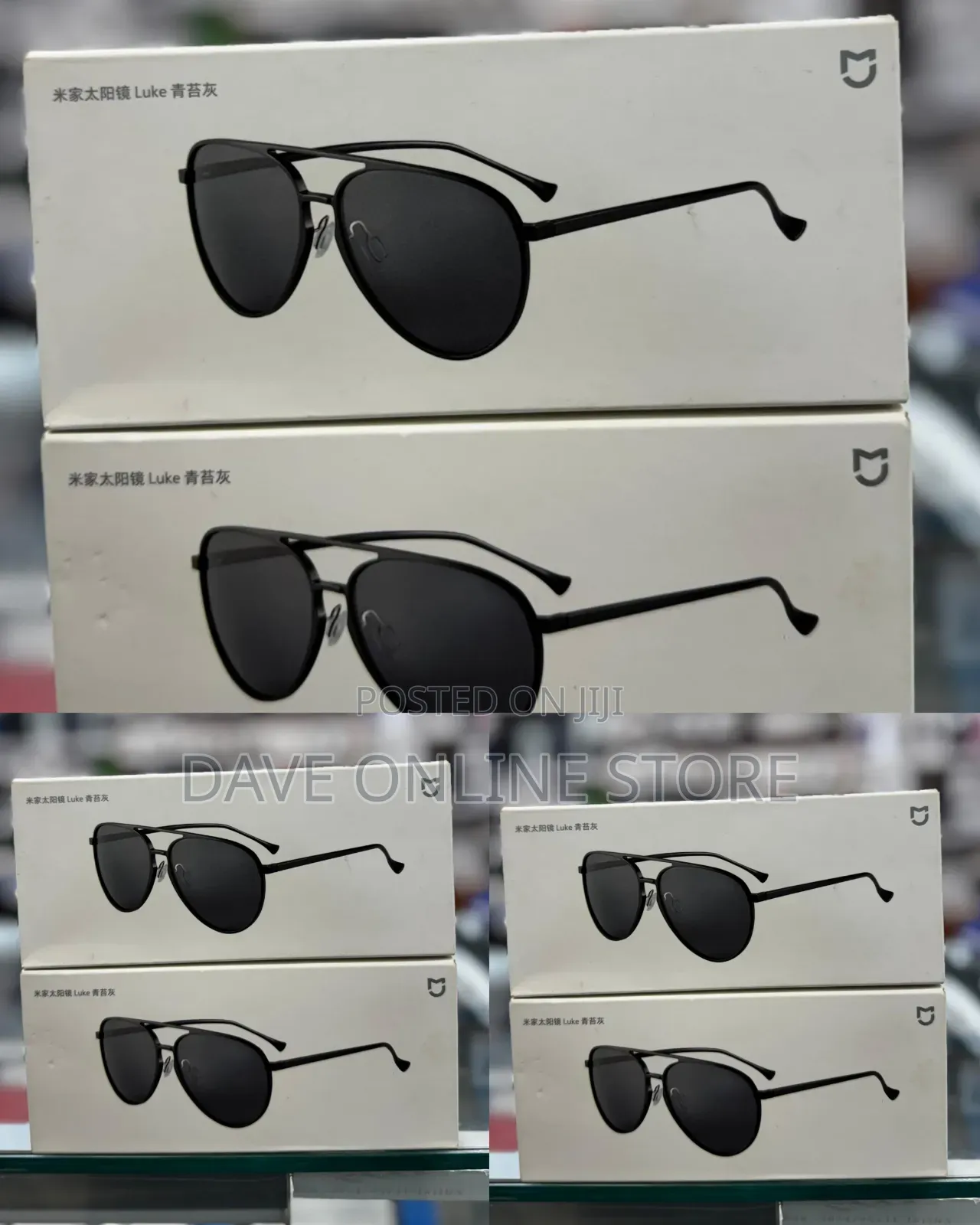 Black Xiaomi Mijia Luke Polarized Aviator Sunglasses