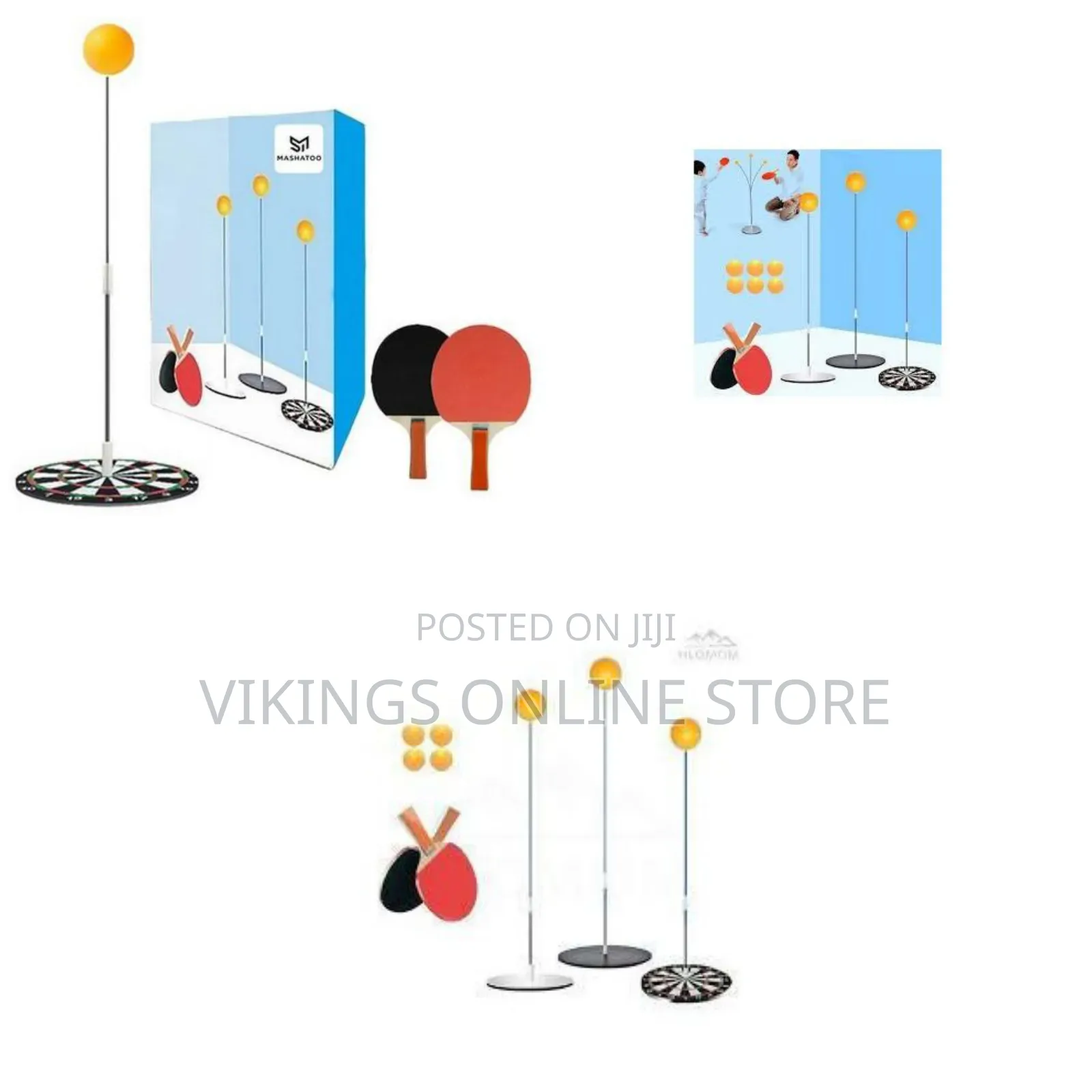Solo Table Tennis Trainer Kit With an Adjustable Flexible Shaft