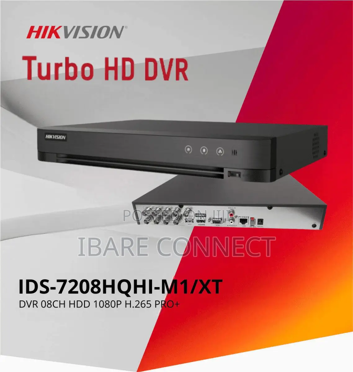 Hik Vision 8 Channel DVR(8 Channels and 1 HDD 1U AcuSense DVR)