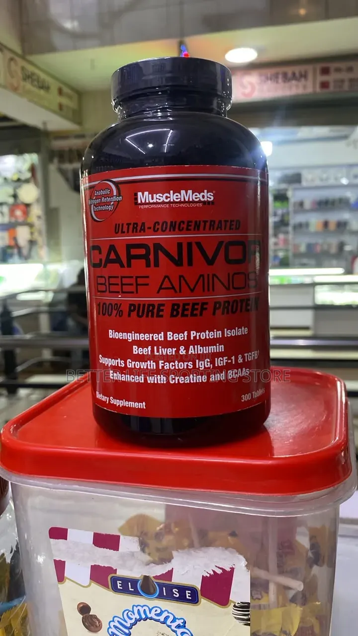 Musclemeds Carnivor Beef Aminos 100% Pure Beef Protein 300 Tablets