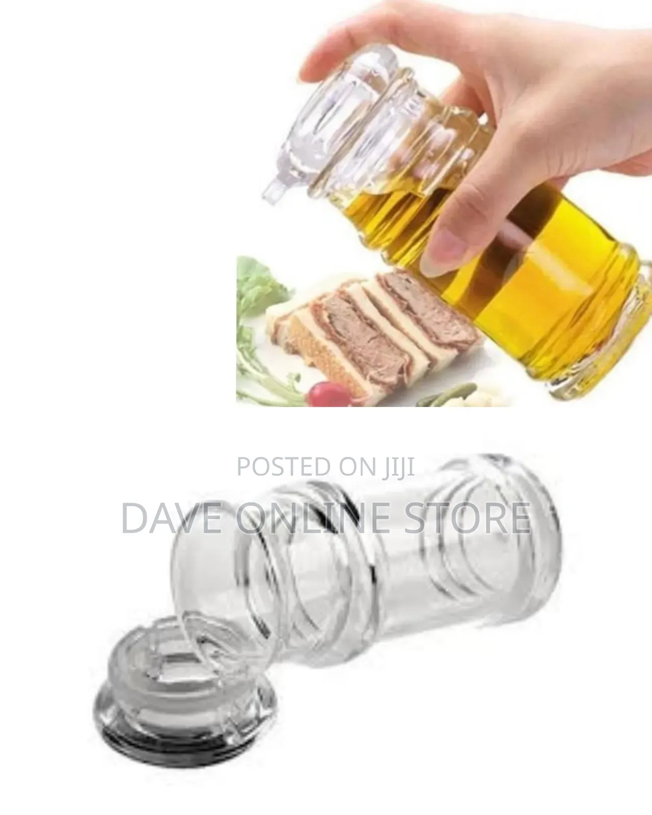 Clear Acrylic Leak-Proof Condiment and Seasoning Bottle