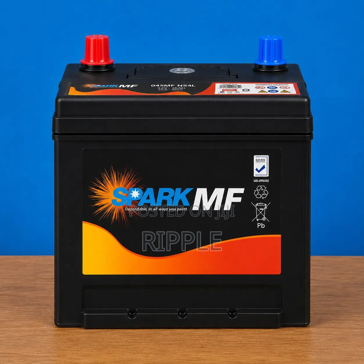 45Ah Chloride Exide Spark 045MF Maintenance Free Car Battery 12V