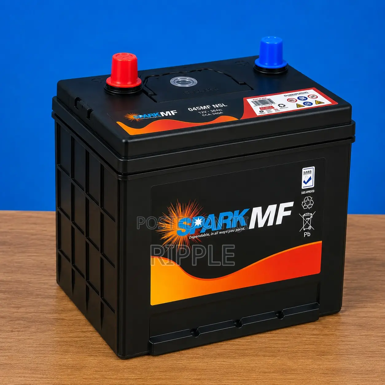 45Ah Chloride Exide Spark 045MF Maintenance Free Car Battery 12V