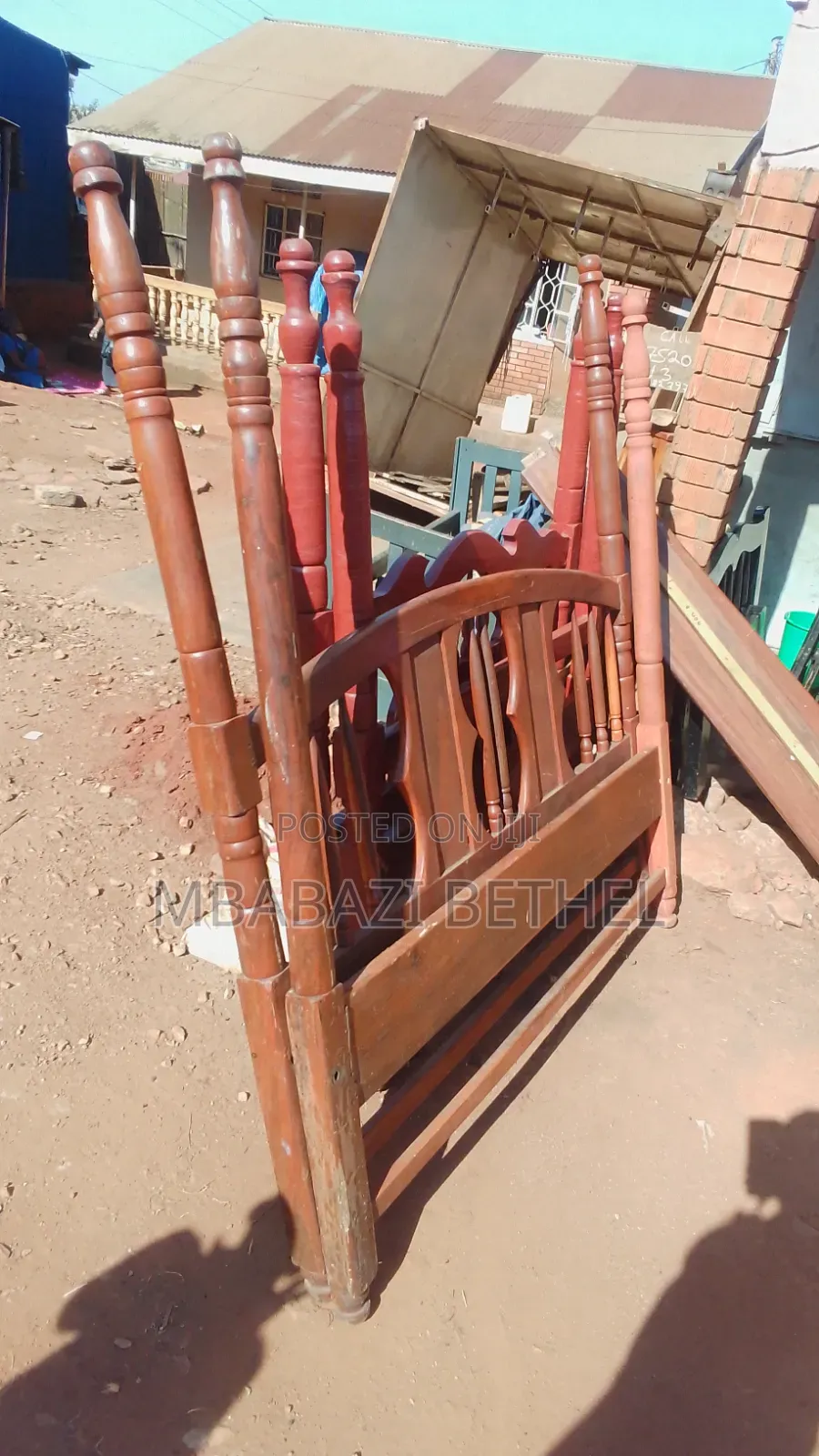 Used / Second Hand 5by6 Wooden Bed on Sale
