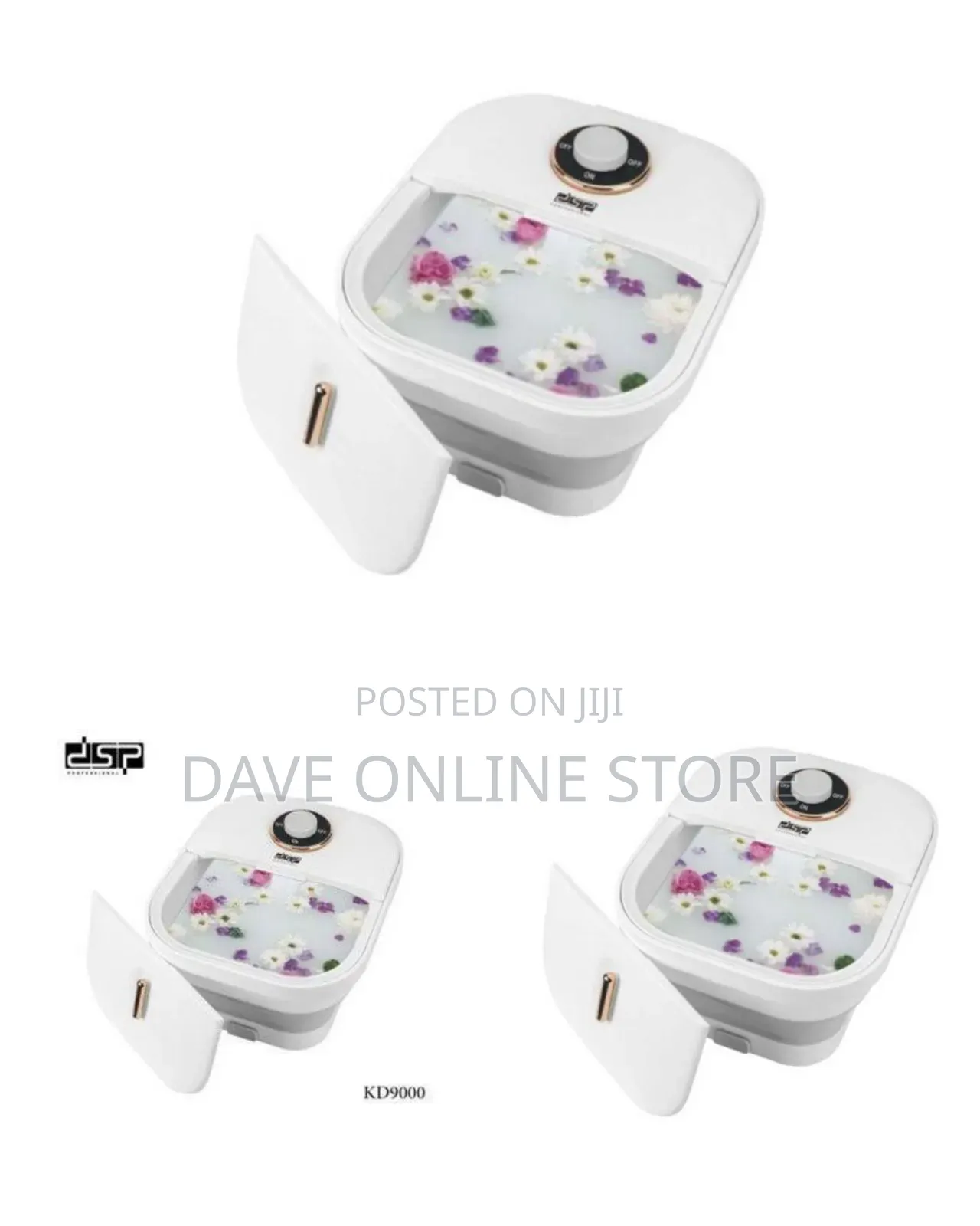 DSP KD9000 Foldable Electric Foot Bath Spa, a 450W, 7.7-Liter Heated