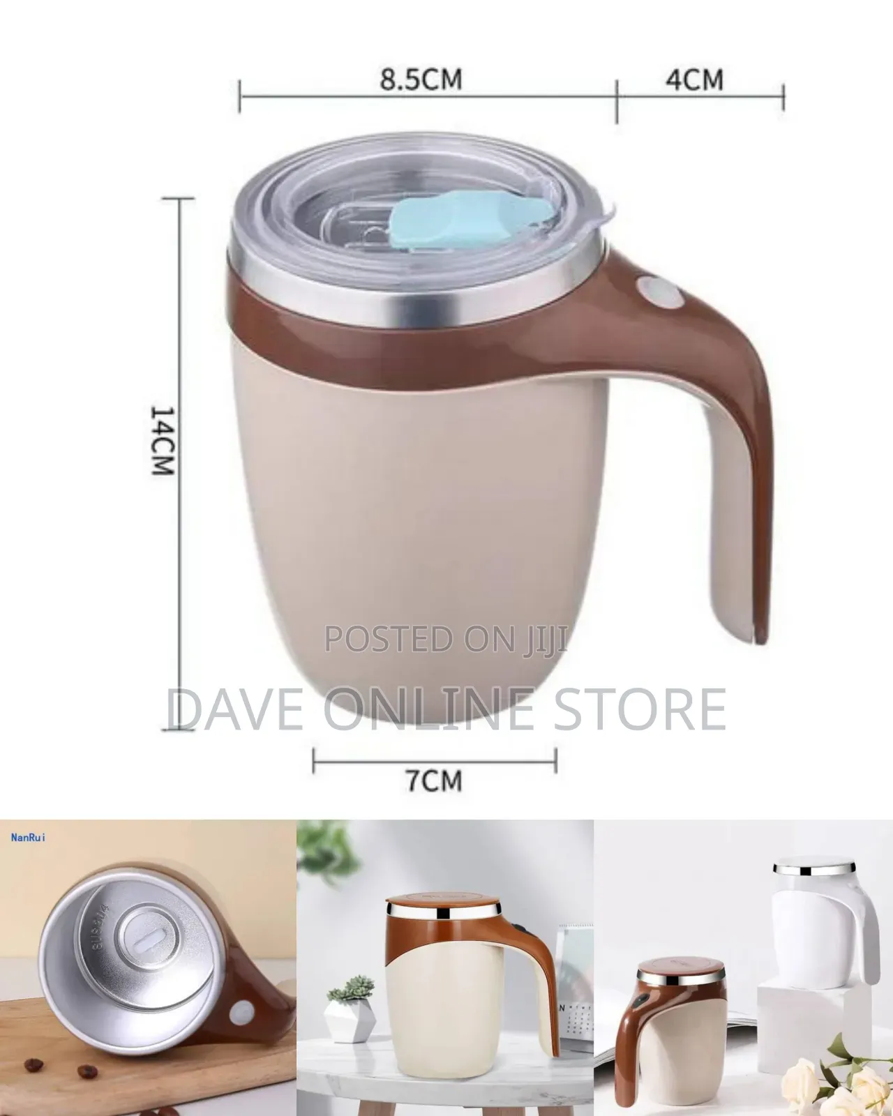 Automatic Self-Stirring Magnetic Mug