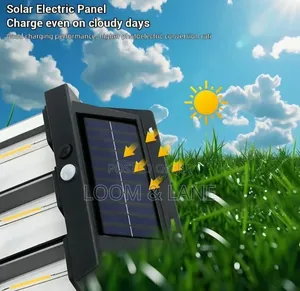 4-Bulb Solar-Powered Outdoor Wall Light