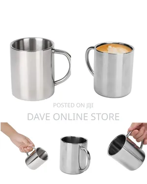 Generic 300 Ml Double-Walled Stainless Steel Coffee Mug