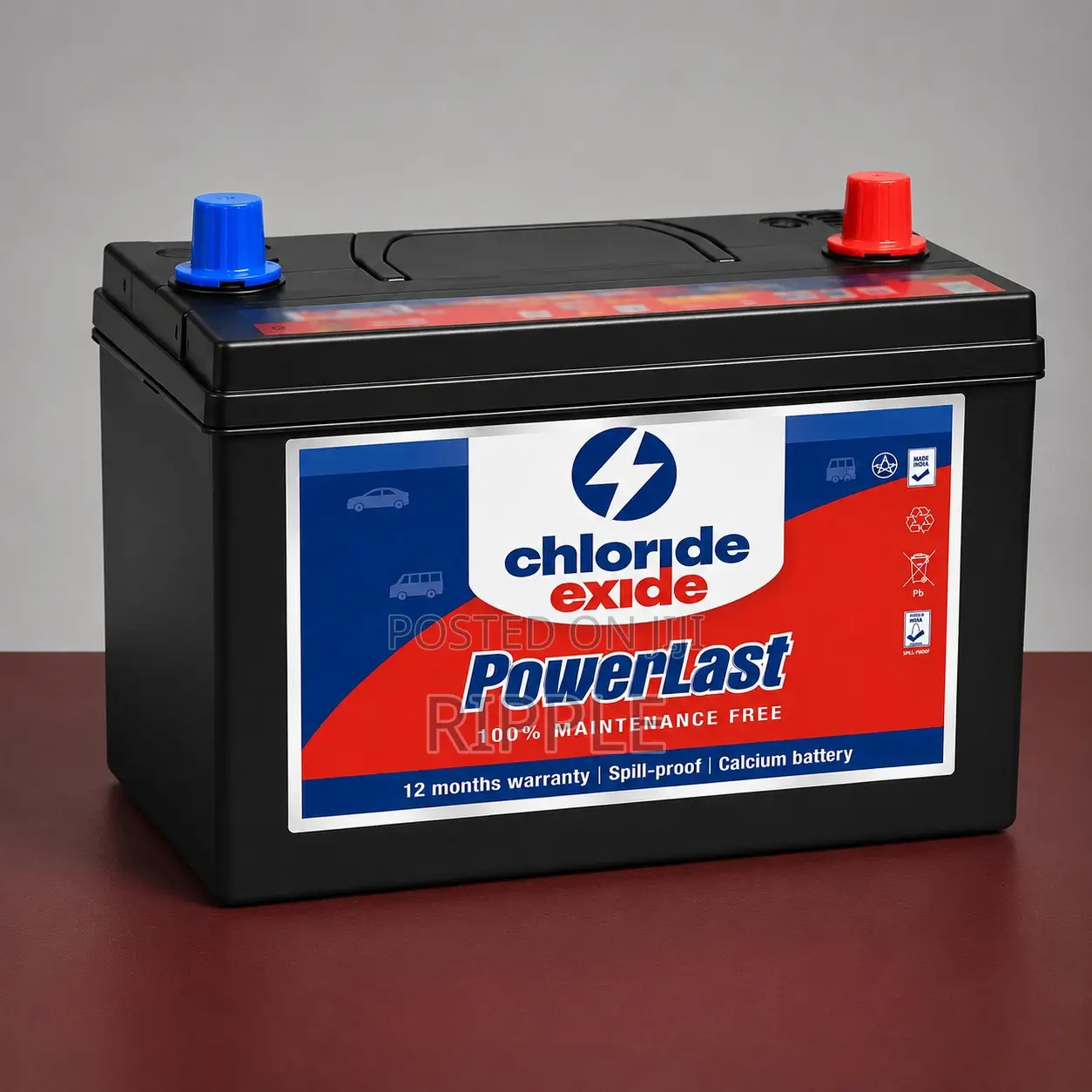 90Ah Chloride Exide PowerLast 090MF 600CCA MF Car Battery 12V