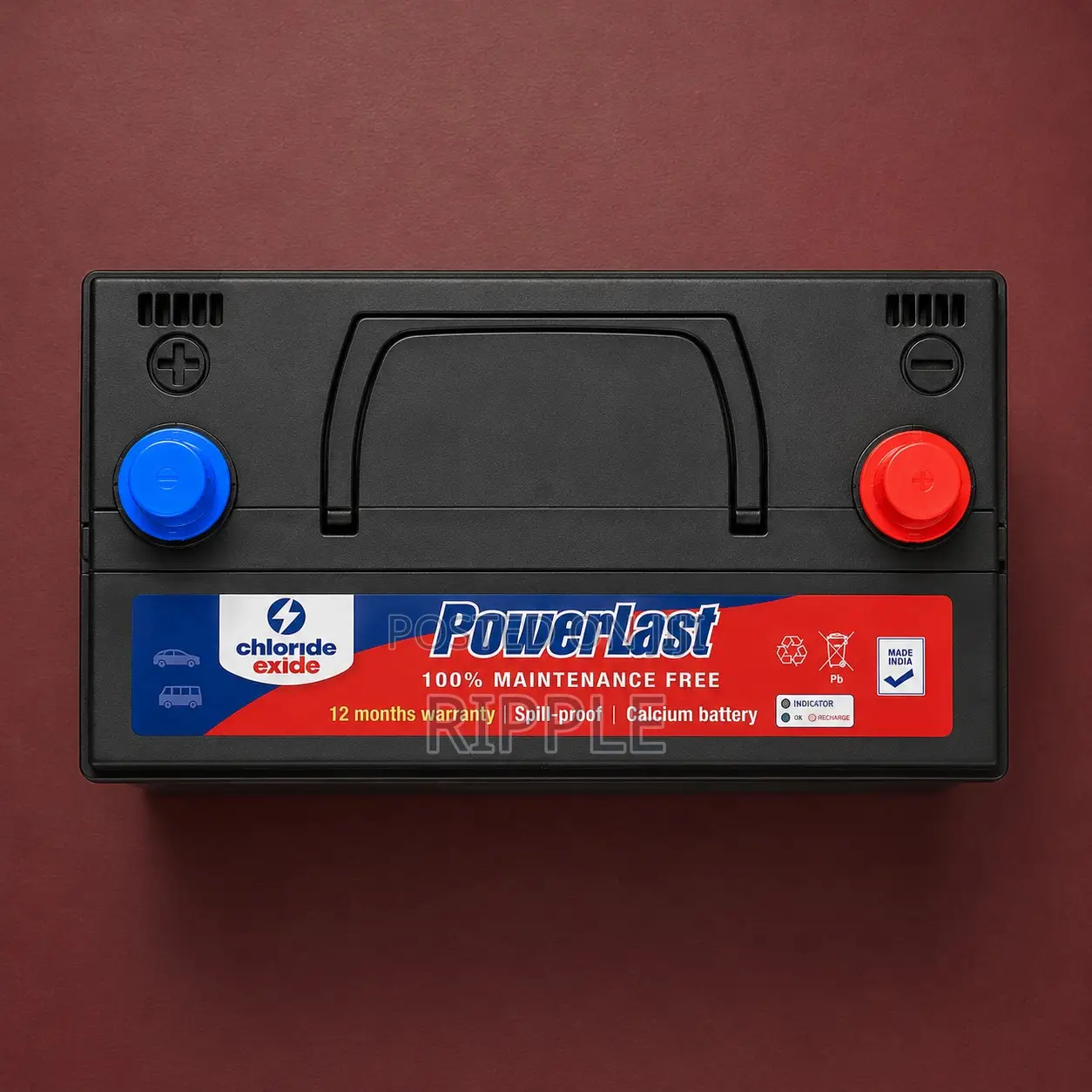 90Ah Chloride Exide PowerLast 090MF 600CCA MF Car Battery 12V