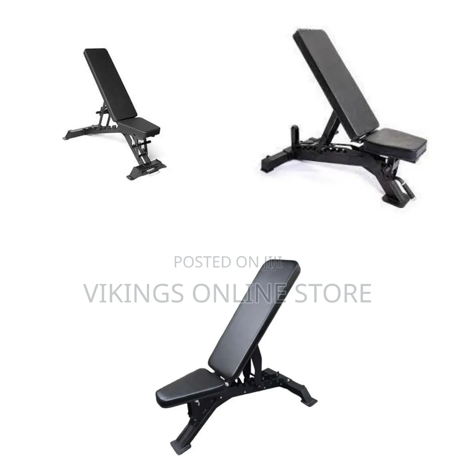 Commercial-Grade Adjustable Weight Bench for Strength Training