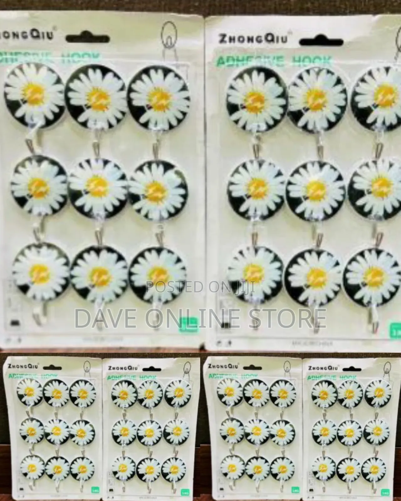 Zhongqiu Decorative Daisy Adhesive Wall Hangers