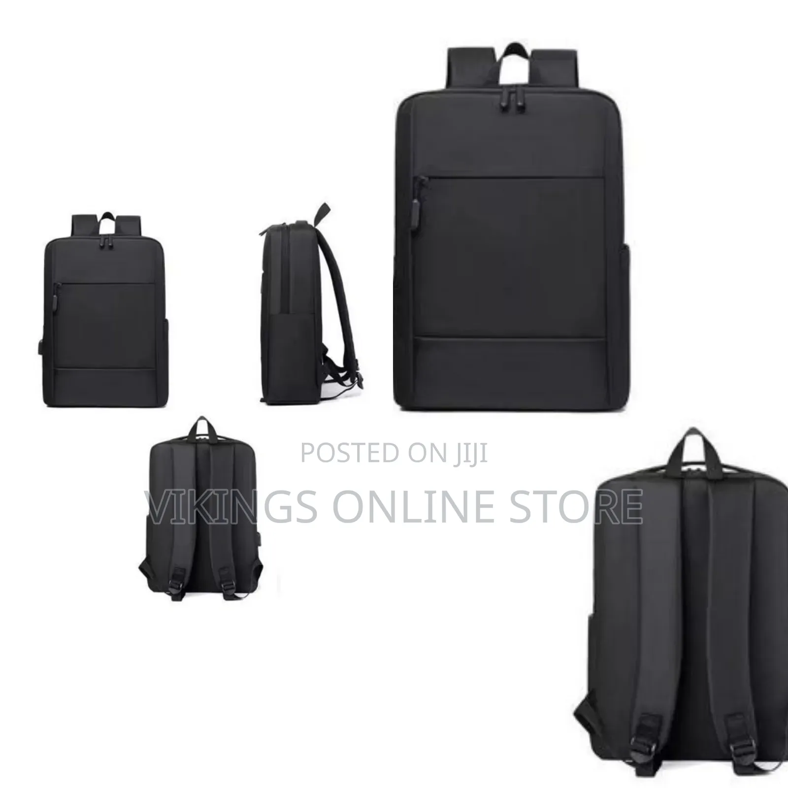 Multi-Compartment Gray 15.6-Inch Laptop Travel Backpack