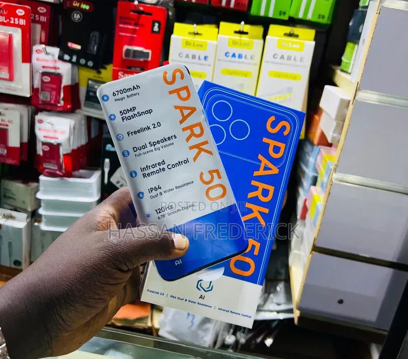 New Tecno Spark 50 128 GB Gray