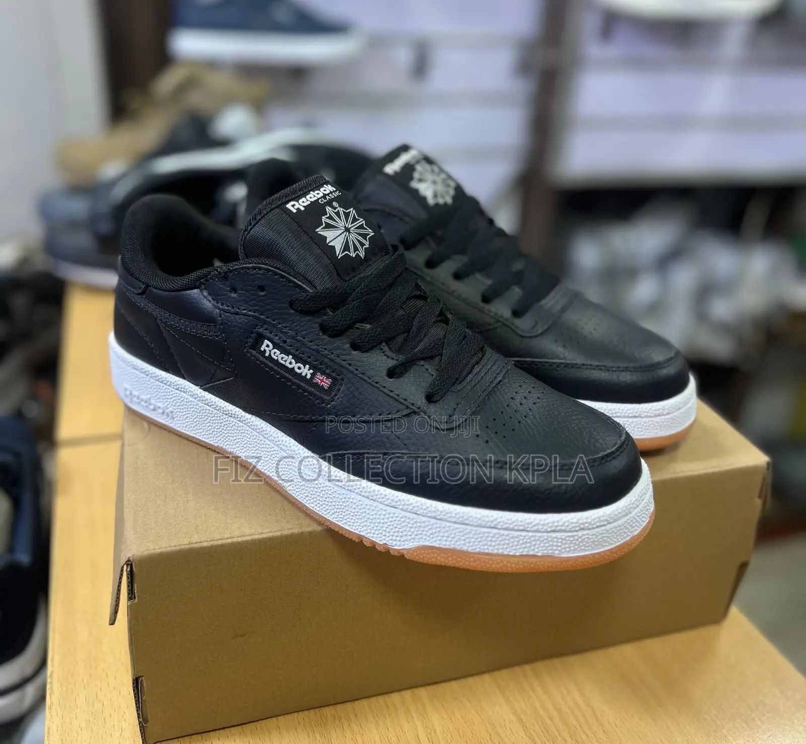 Original Reebok Club C 85 Black Classic Casual Sneakers