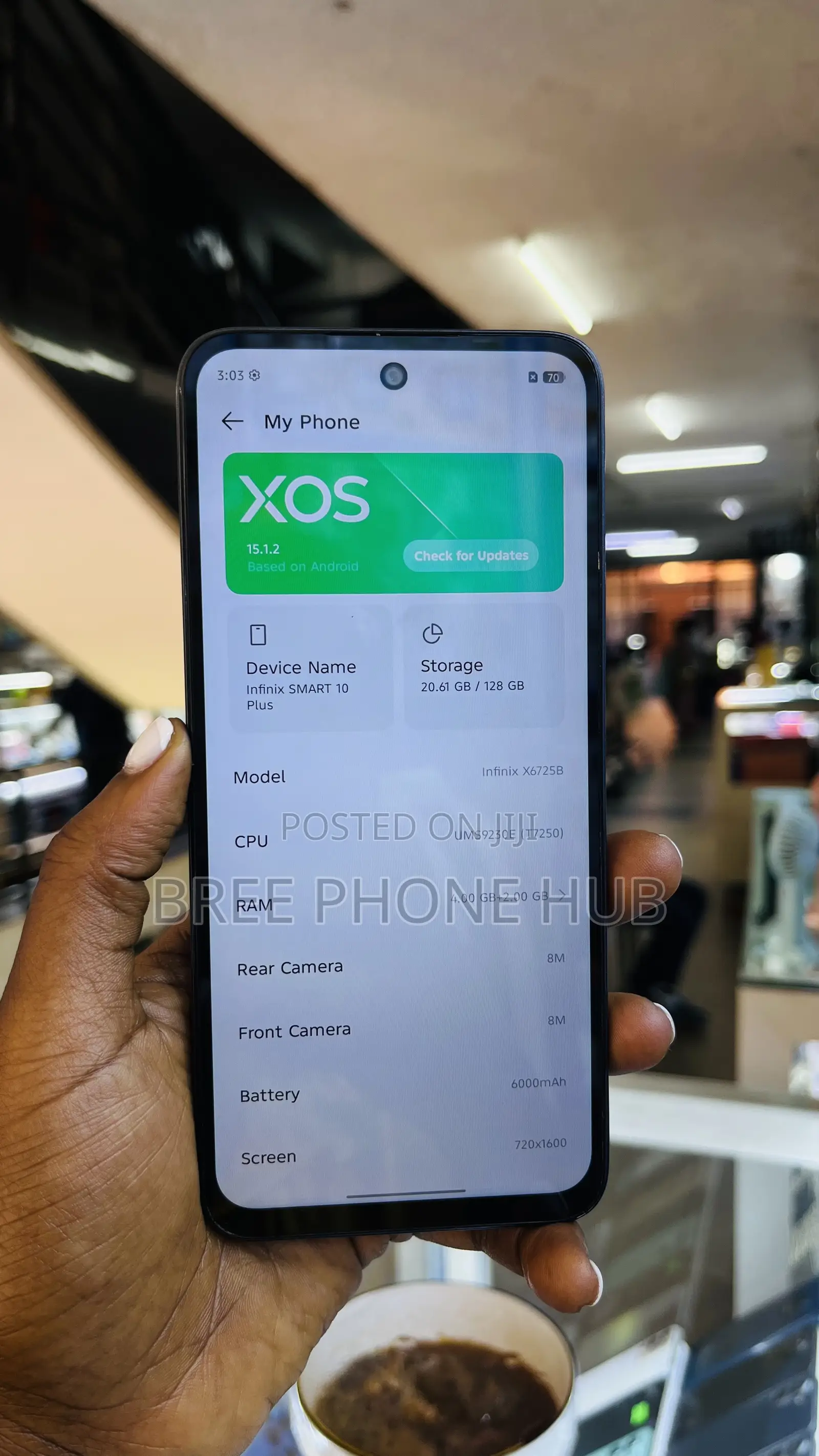 Infinix Smart 10 Plus 128 GB Black