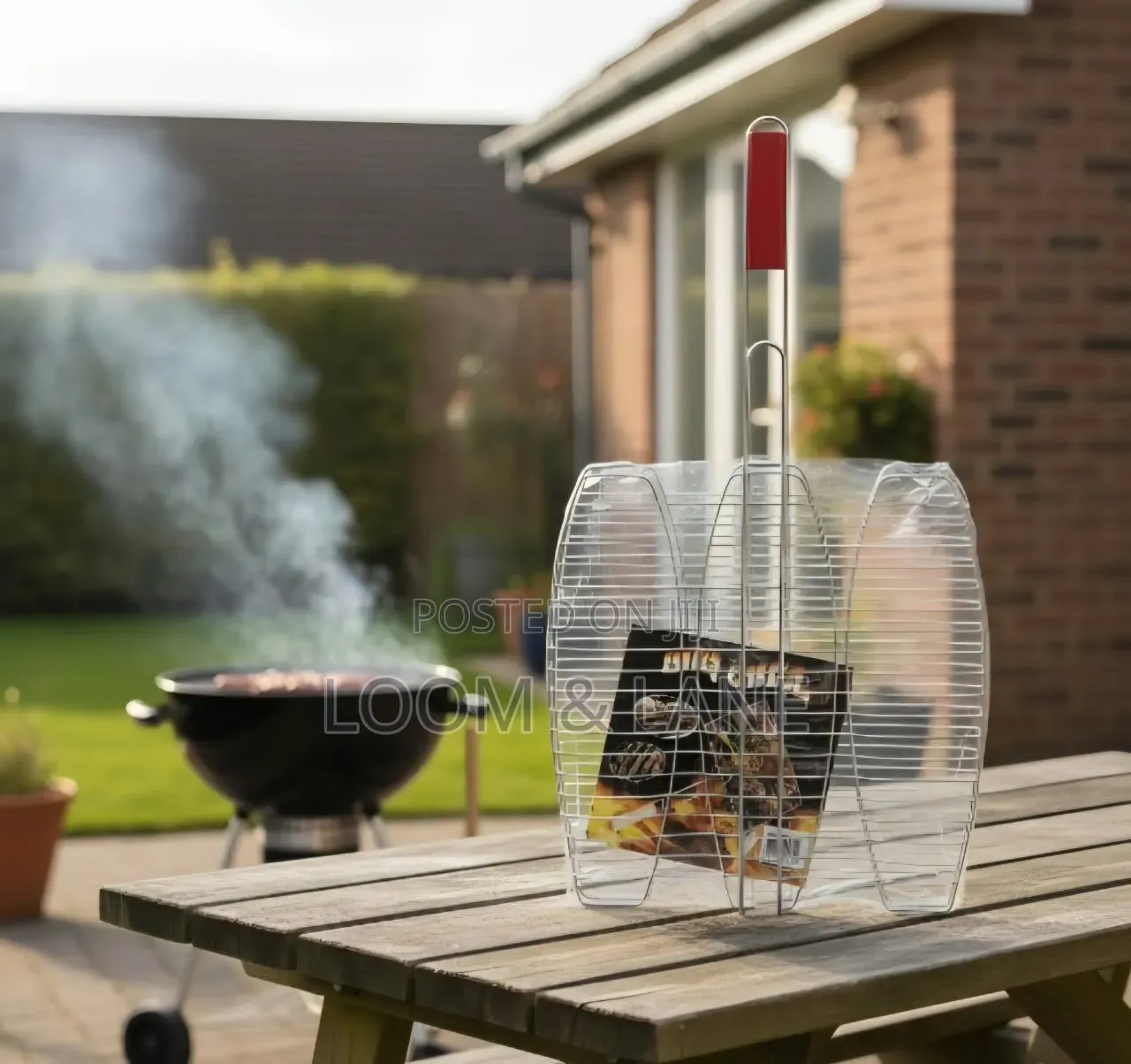 Stainless Steel Triple Fish Grilling Basket