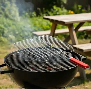 Stainless Steel Triple Fish Grilling Basket