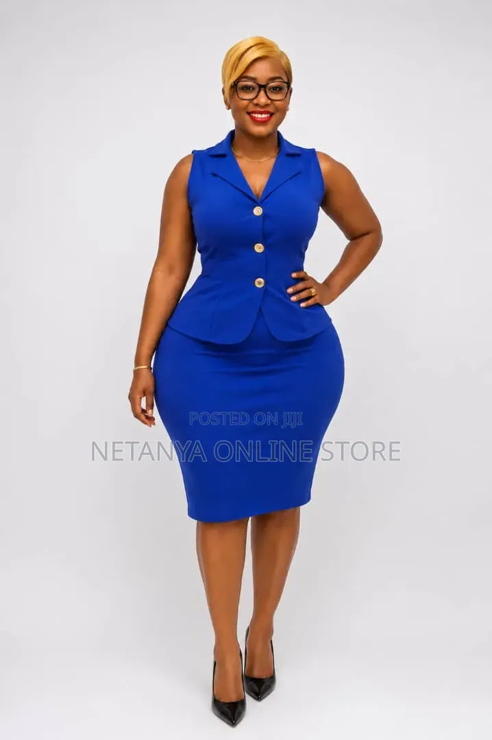 Armless Skirt Office Suit