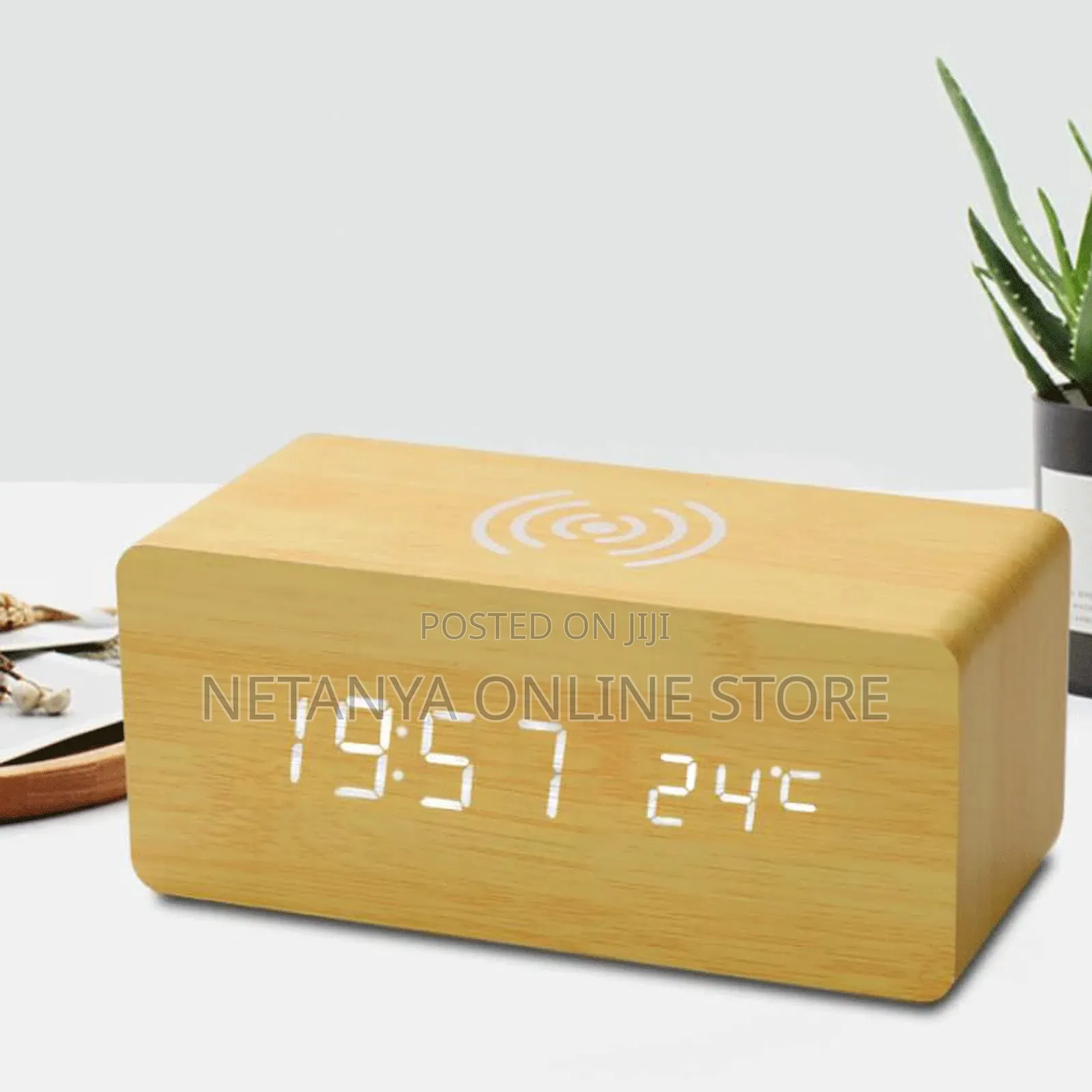 Wooden Digital Alarm Clock